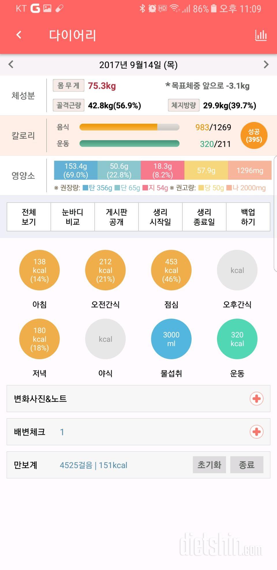 30일 야식끊기 4일차 성공!