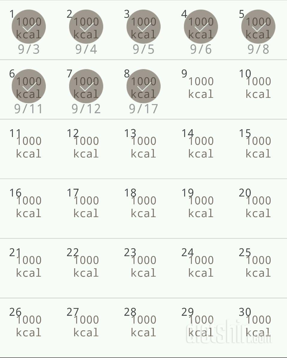 30일 1,000kcal 식단 38일차 성공!