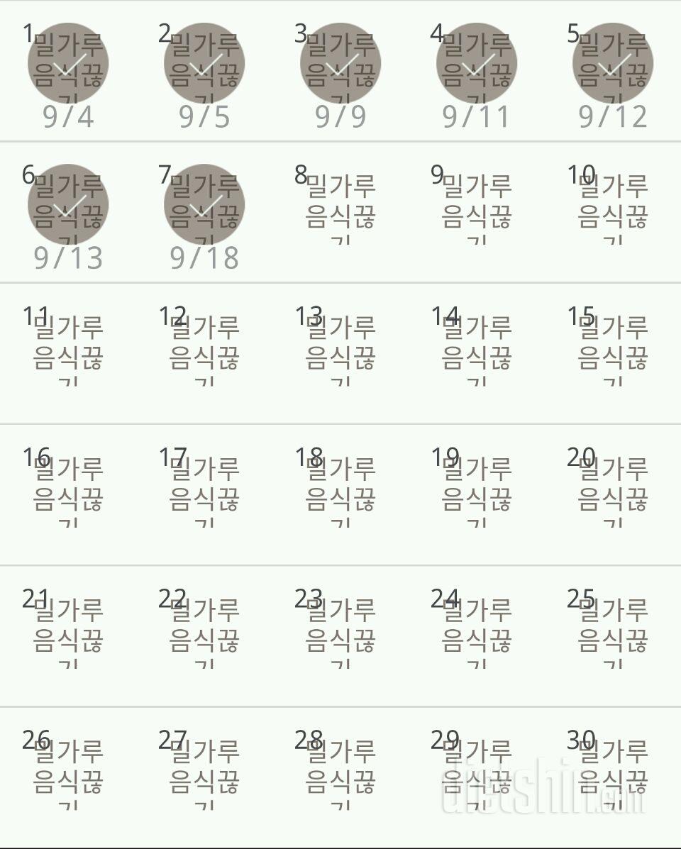 30일 밀가루 끊기 37일차 성공!