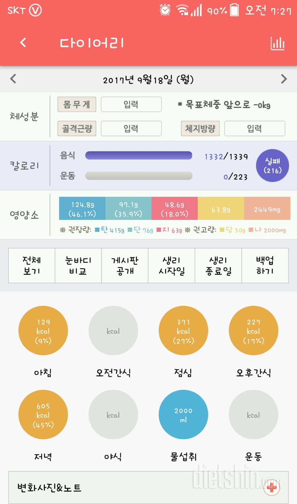 30일 야식끊기 46일차 성공!