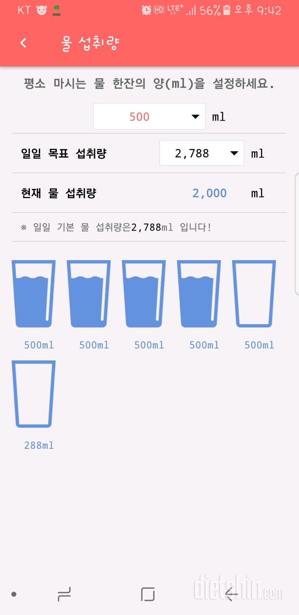 30일 하루 2L 물마시기 11일차 성공!