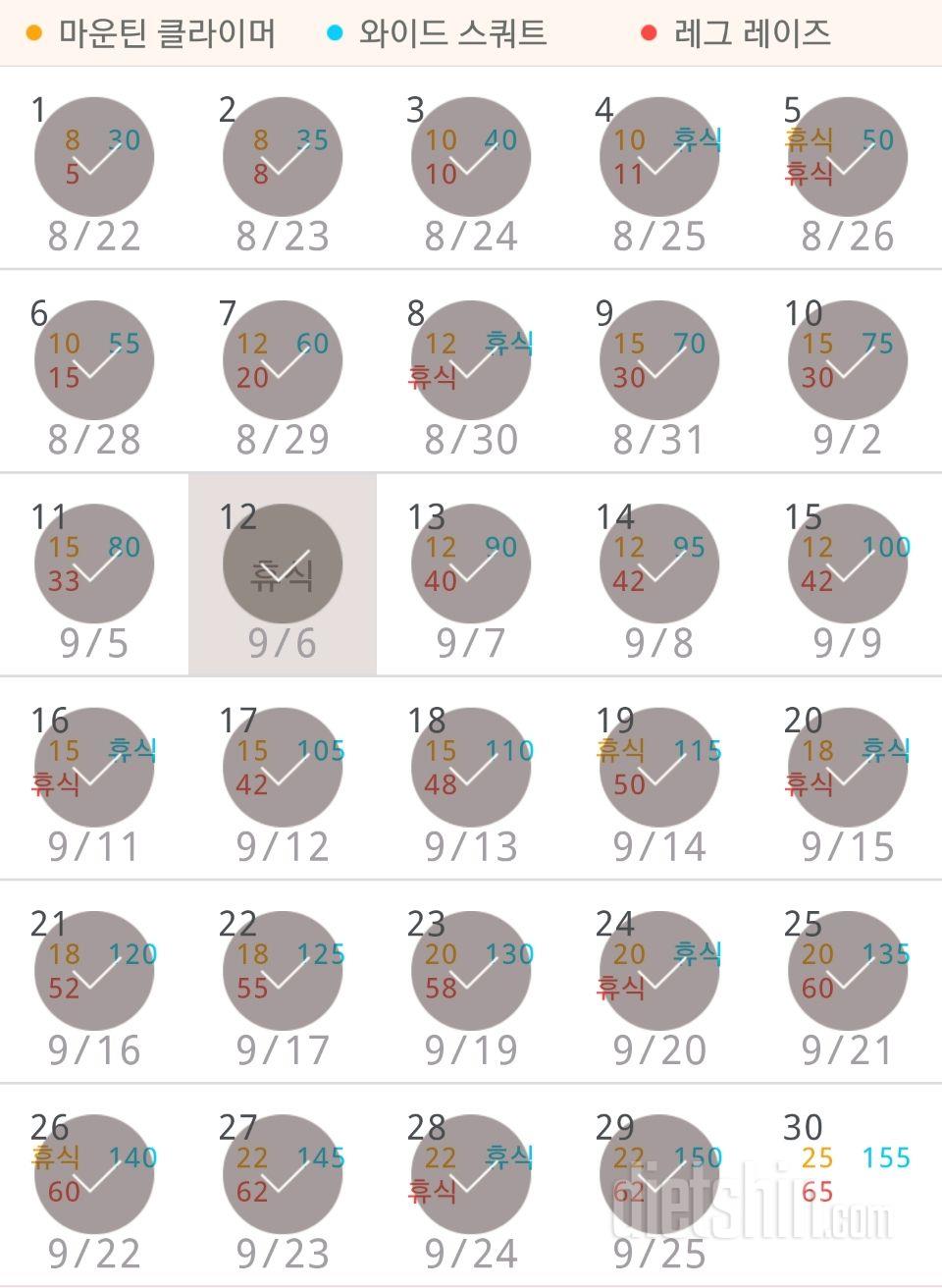 30일 체지방 줄이기 29일차 성공!