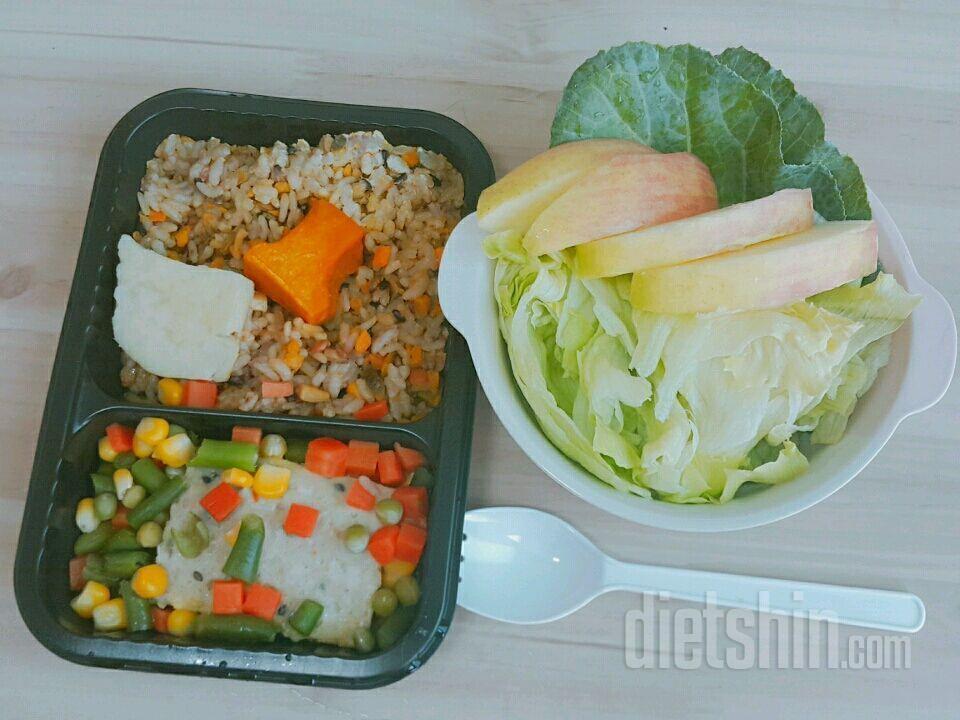 나마시떼 도시락 시즌2🐰 단호박영양밥&닭가슴살스테이크