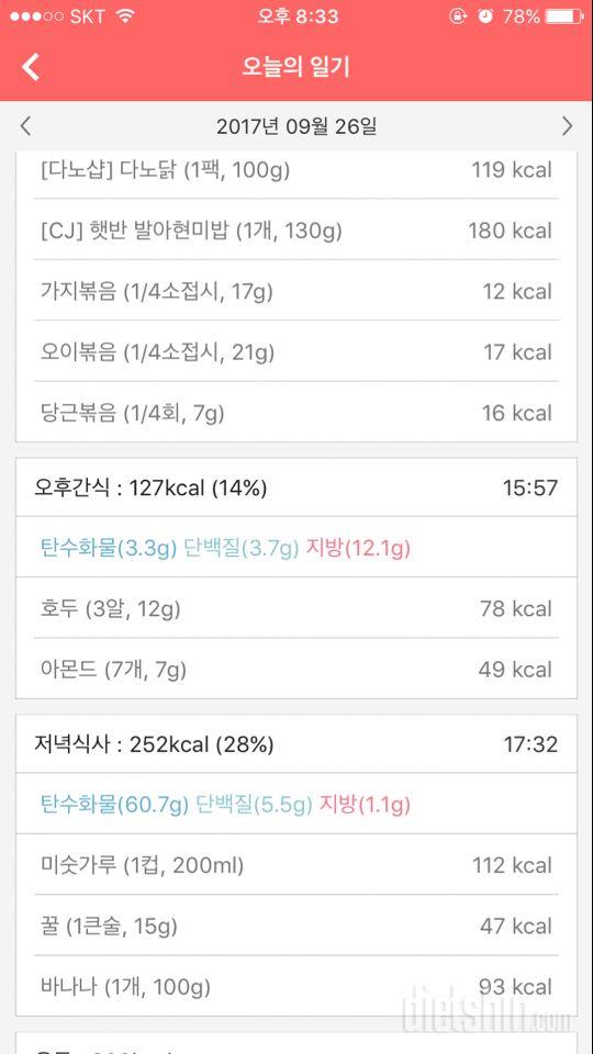 30일 밀가루 끊기 7일차 성공!