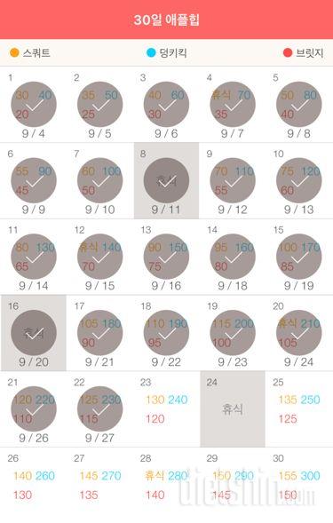 30일 애플힙 112일차 성공!