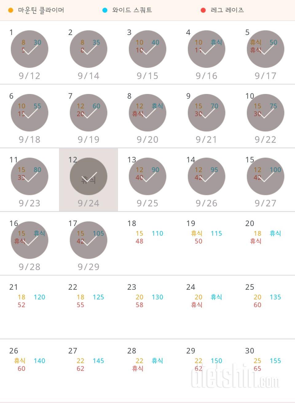 30일 체지방 줄이기 17일차 성공!