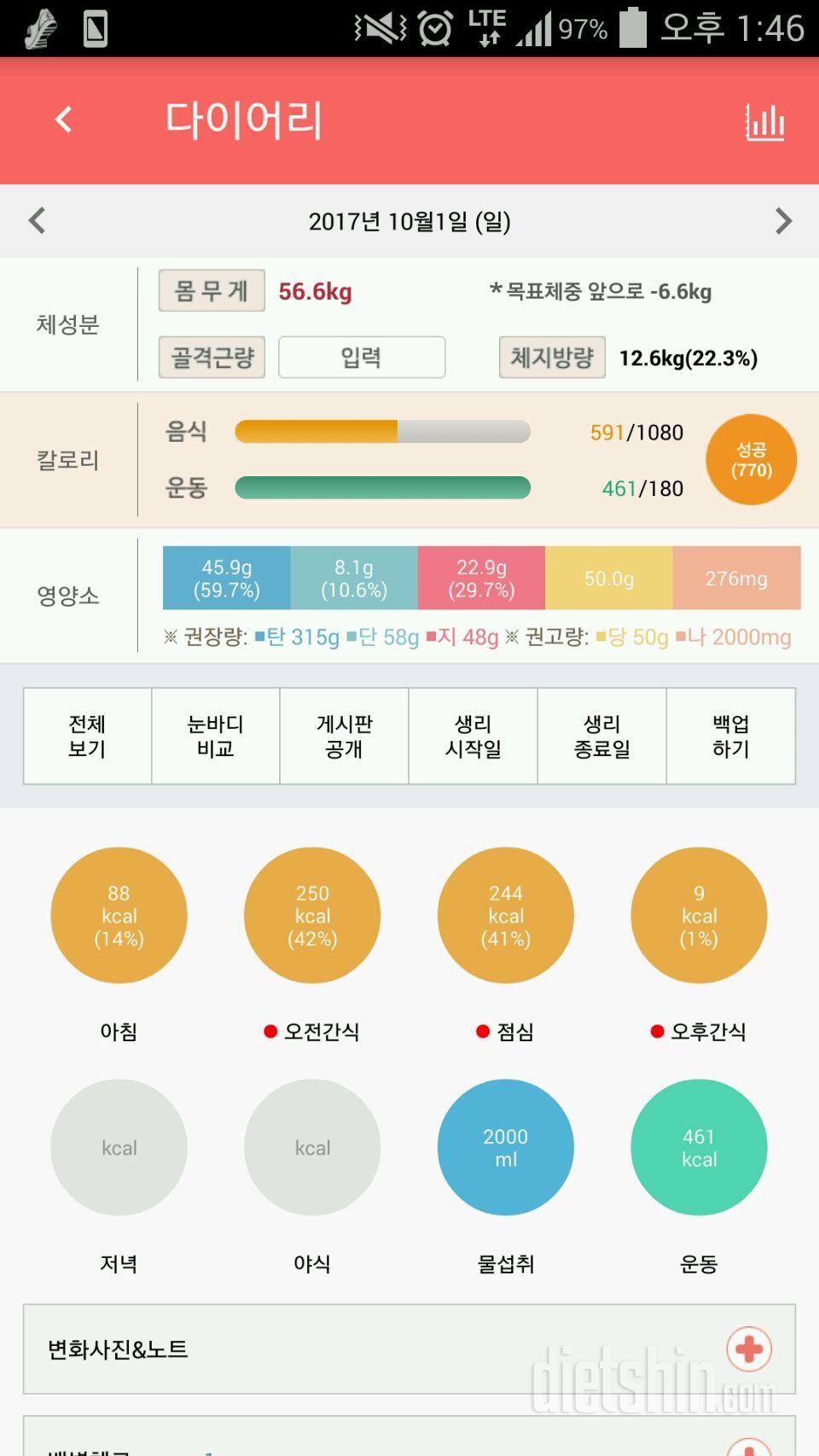 30일 야식끊기 1일차 성공!