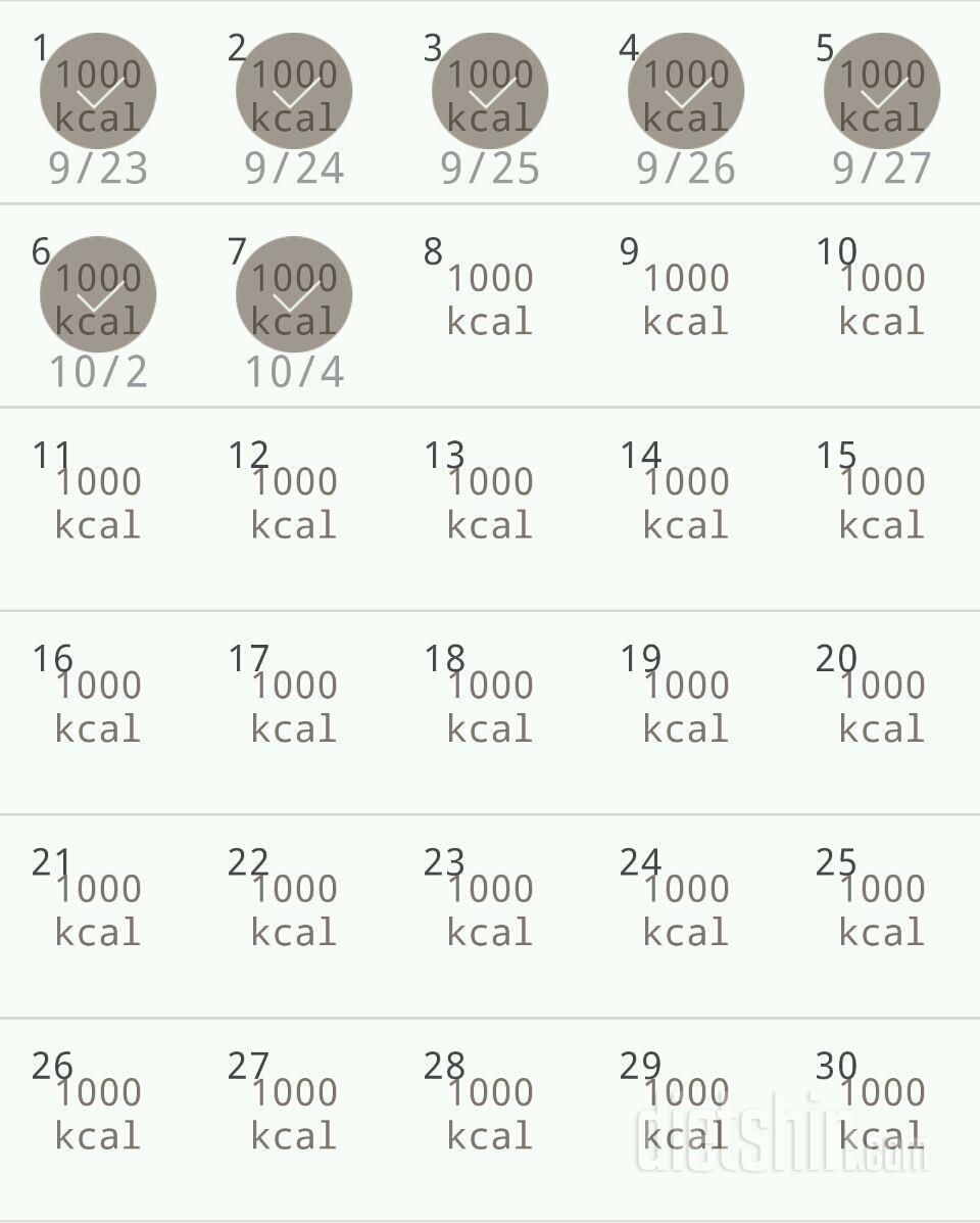 30일 1,000kcal 식단 37일차 성공!