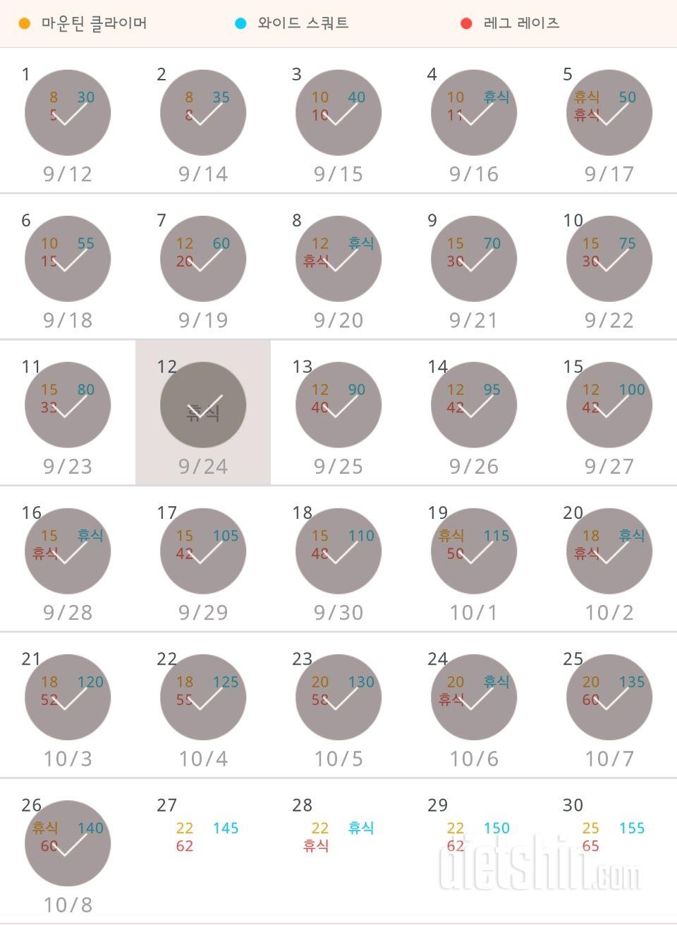 30일 체지방 줄이기 26일차 성공!