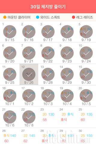 30일 체지방 줄이기 22일차 성공!