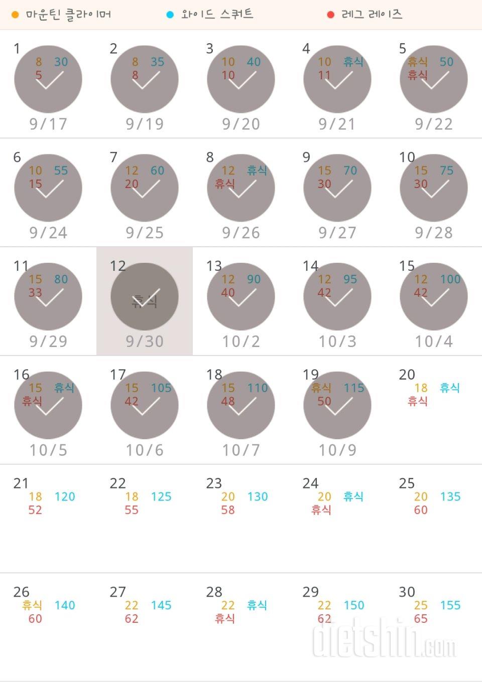 30일 체지방 줄이기 20일차 성공!