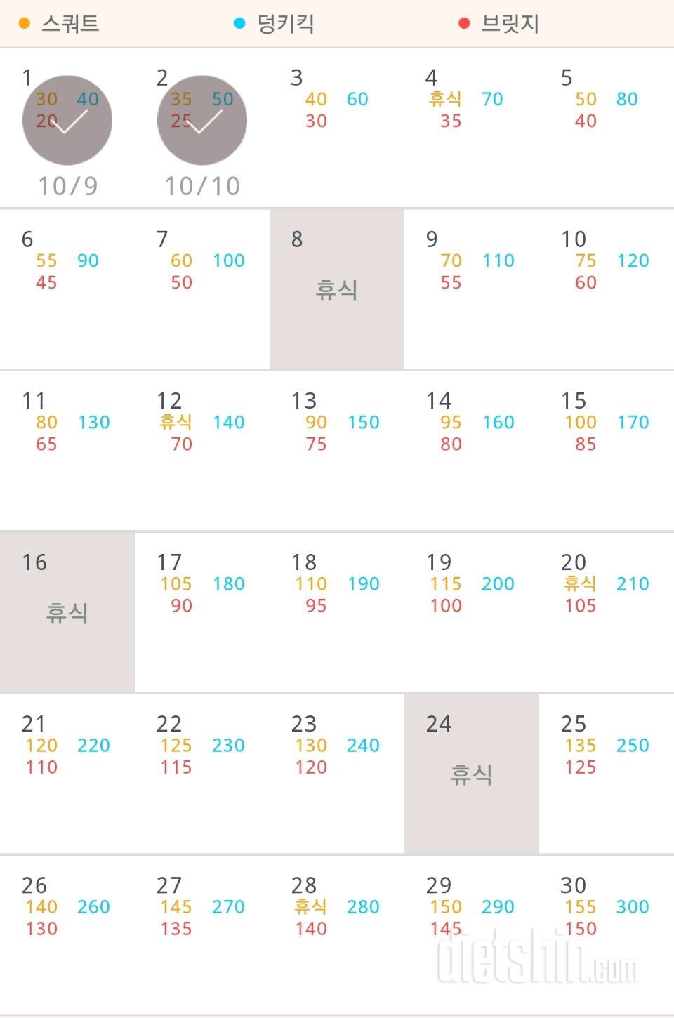 30일 애플힙 122일차 성공!