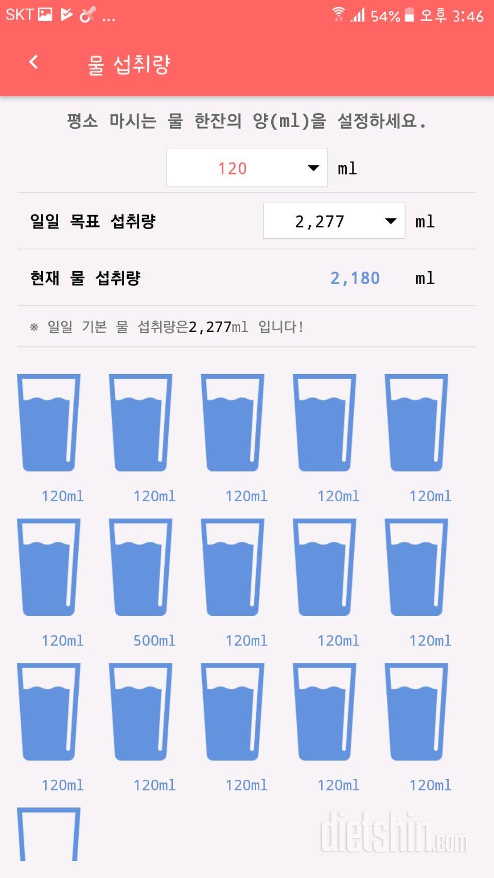 30일 하루 2L 물마시기 32일차 성공!