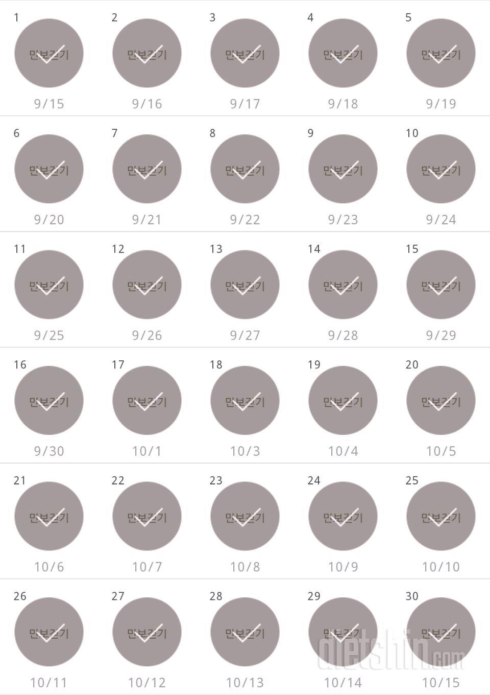 30일 만보 걷기 30일차 성공!