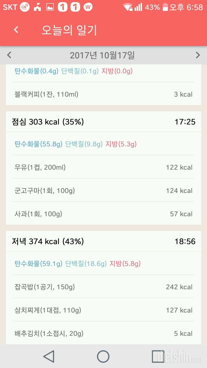 30일 밀가루 끊기 8일차 성공!