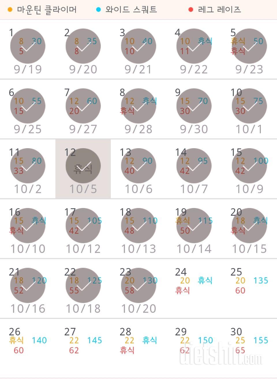 30일 체지방 줄이기 23일차 성공!