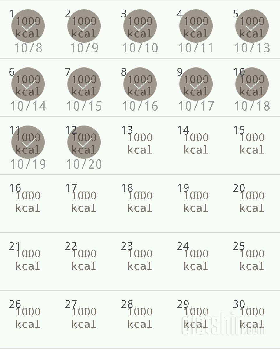 30일 1,000kcal 식단 42일차 성공!