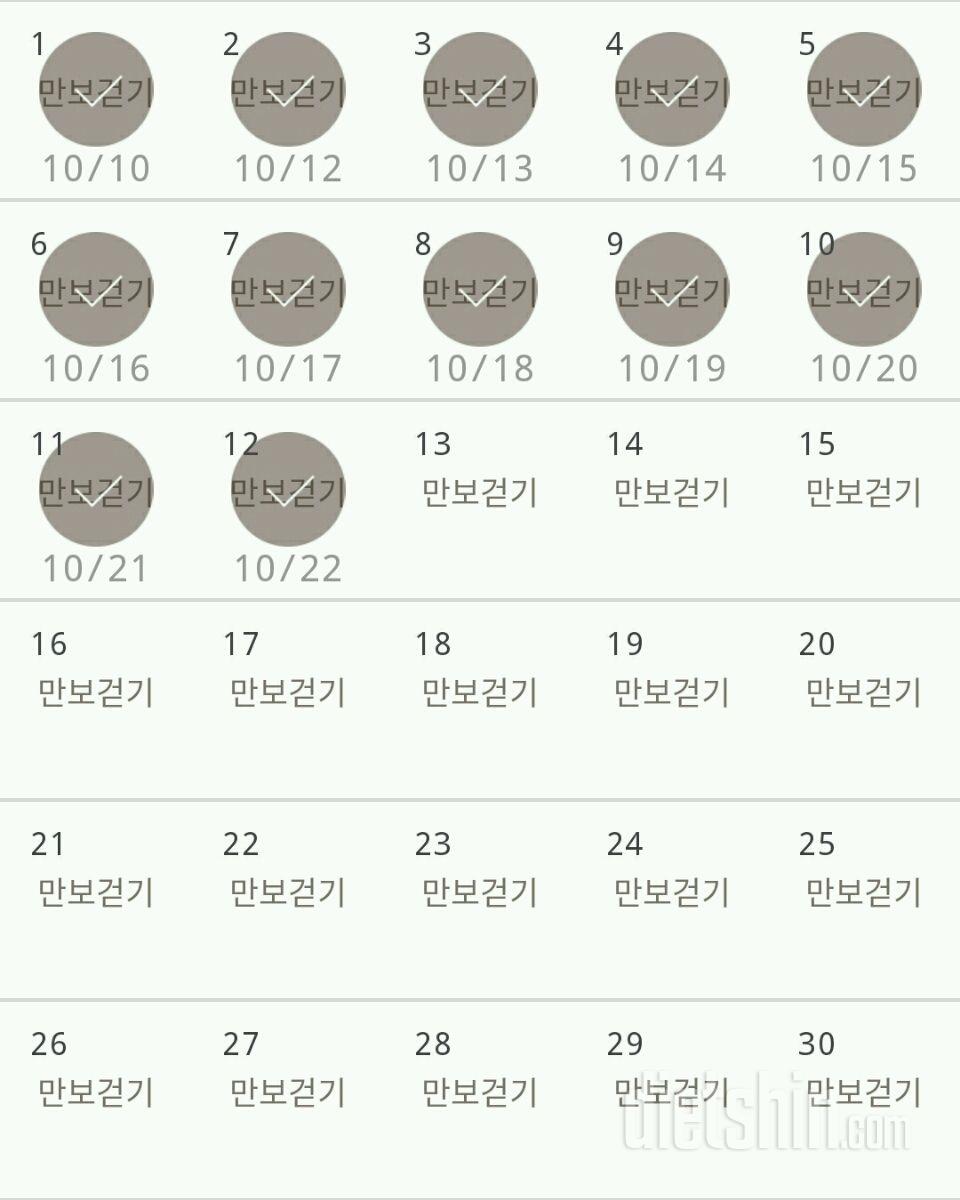 30일 만보 걷기 12일차 성공!