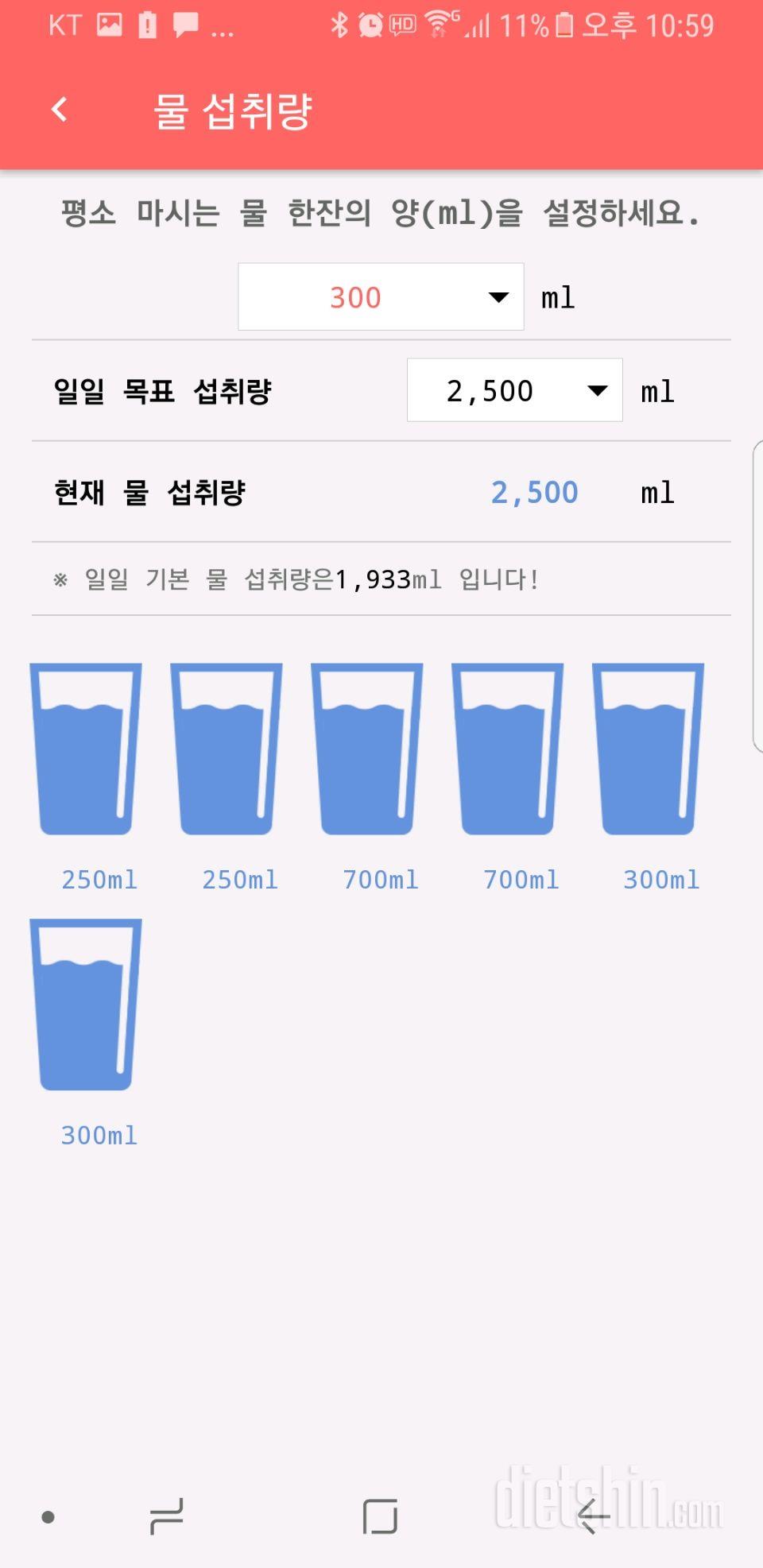 30일 하루 2L 물마시기 245일차 성공!