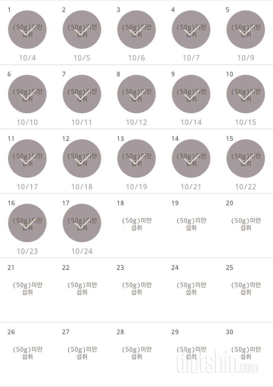 30일 당줄이기 17일차 성공!