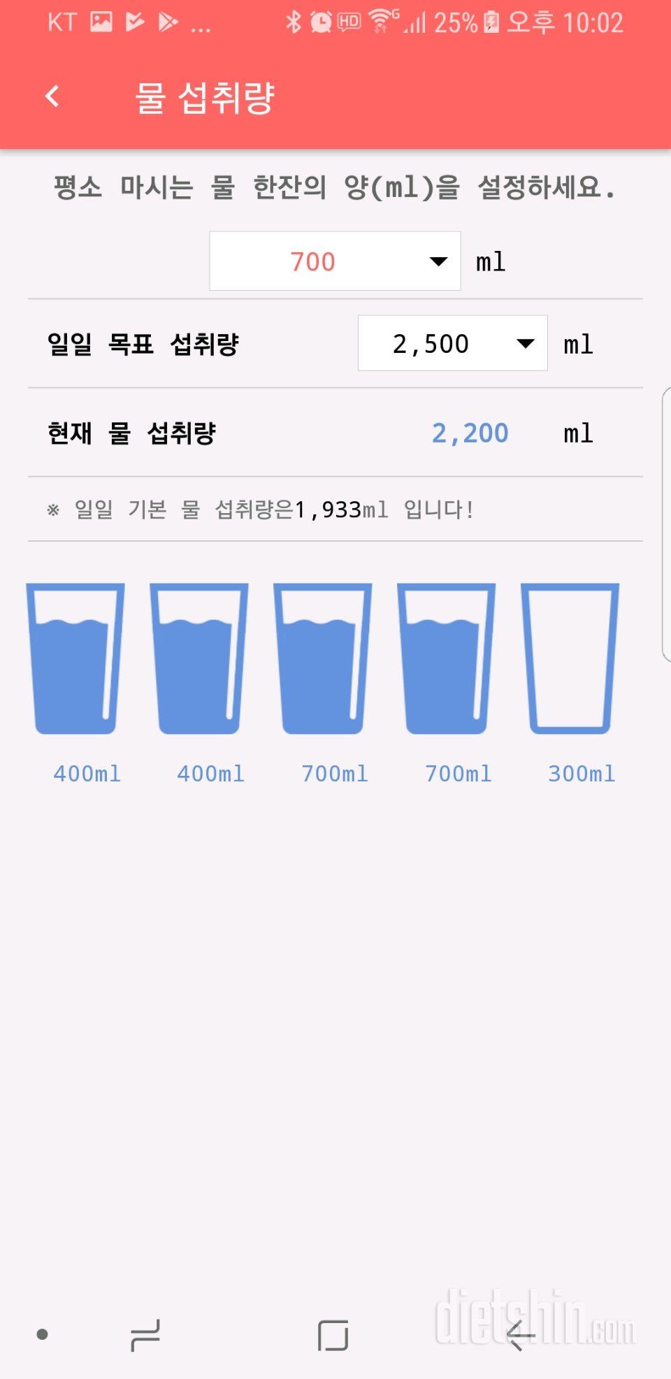 30일 하루 2L 물마시기 248일차 성공!