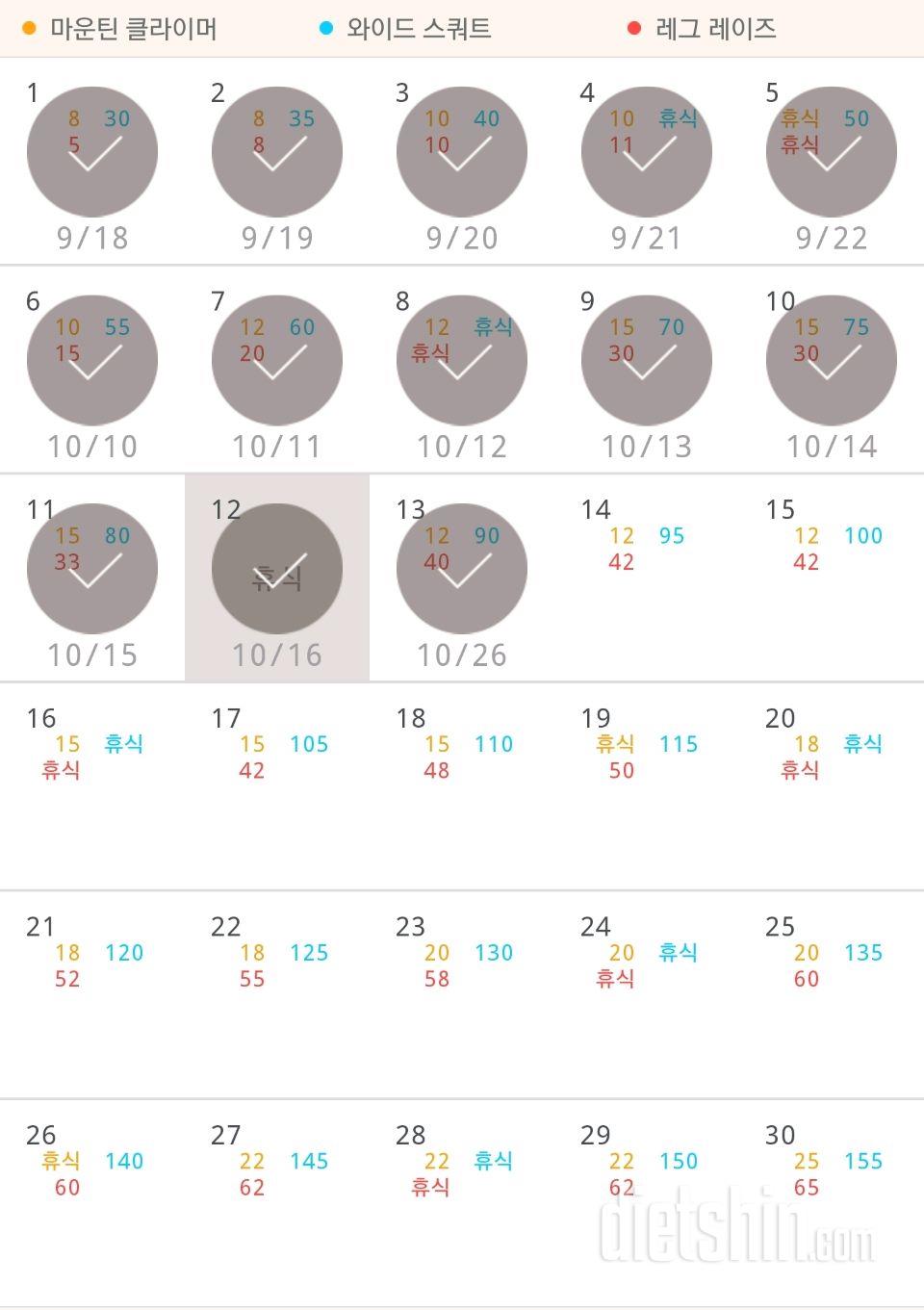 30일 체지방 줄이기 13일차 성공!