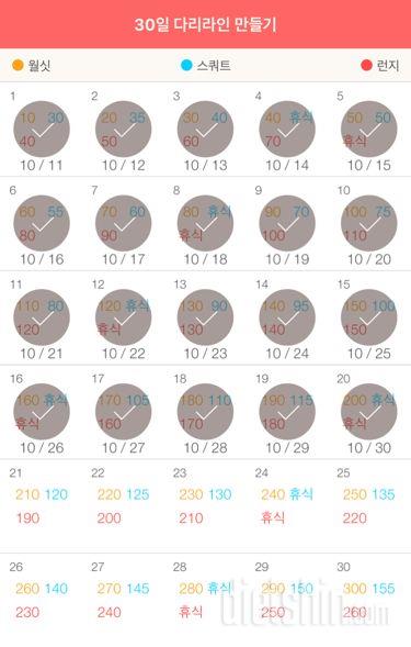 30일 다리라인 만들기 20일차 성공!