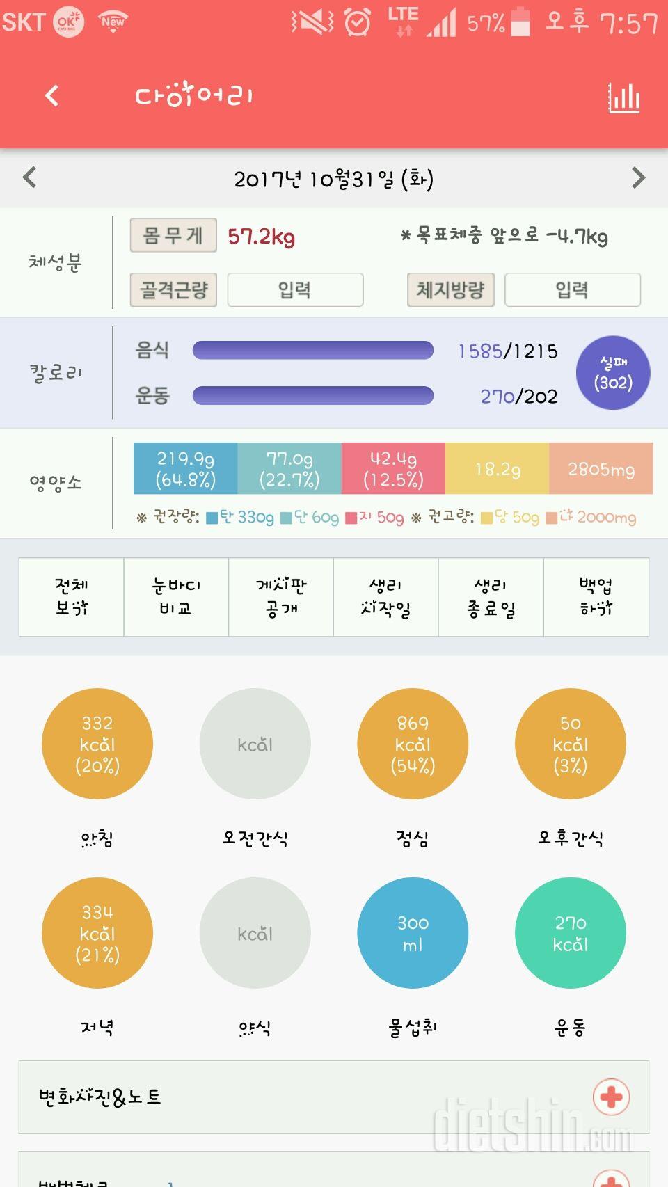 30일 야식끊기 67일차 성공!