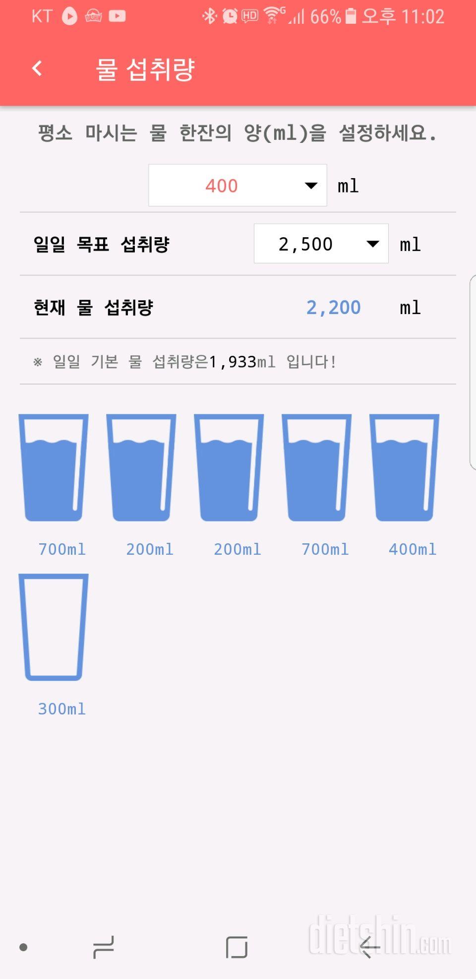 30일 하루 2L 물마시기 253일차 성공!