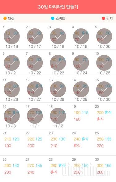 30일 다리라인 만들기 18일차 성공!