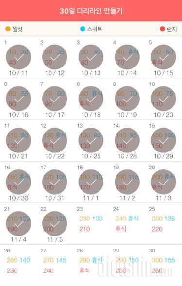 30일 다리라인 만들기 22일차 성공!