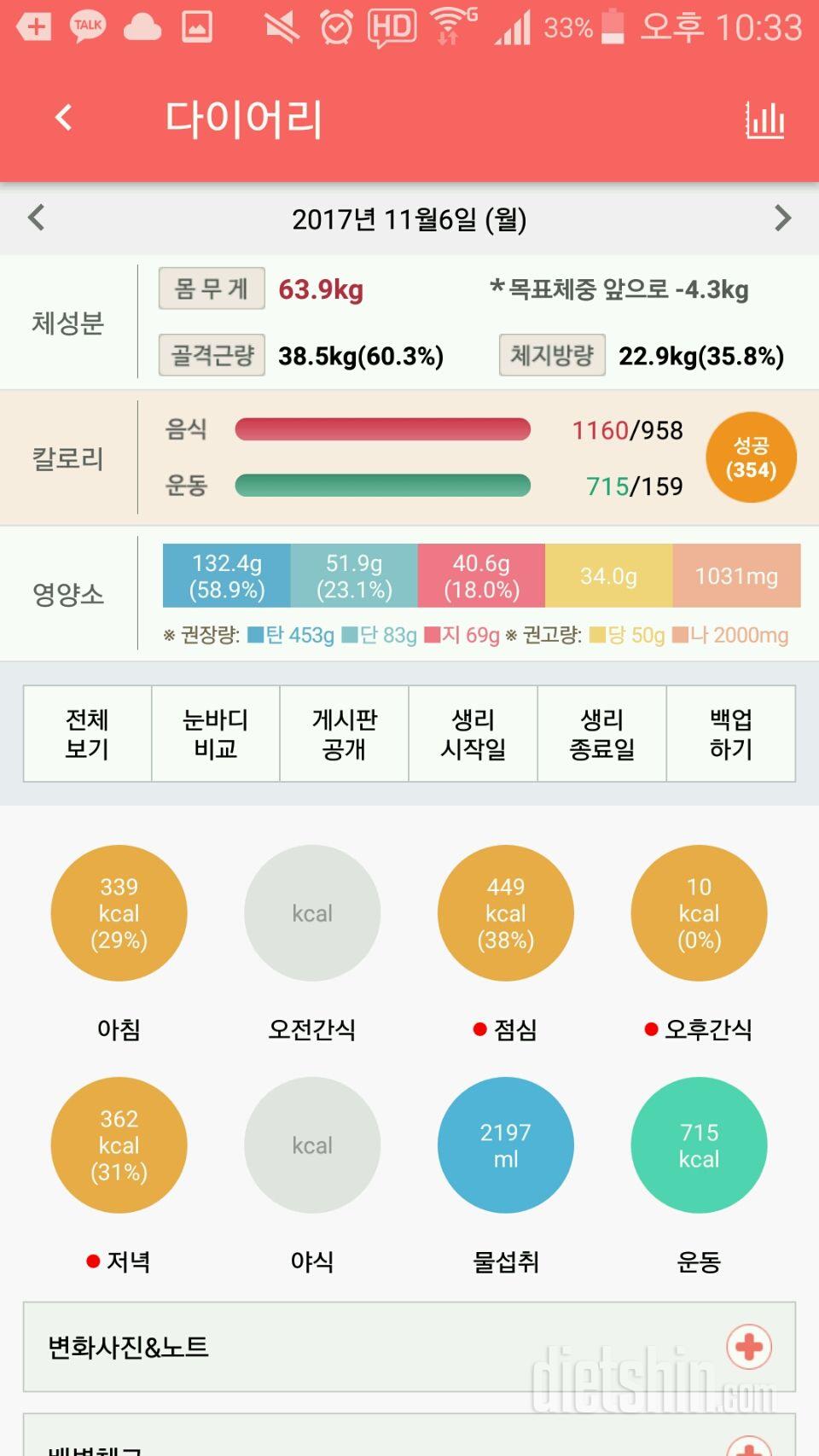 30일 당줄이기 15일차 성공!