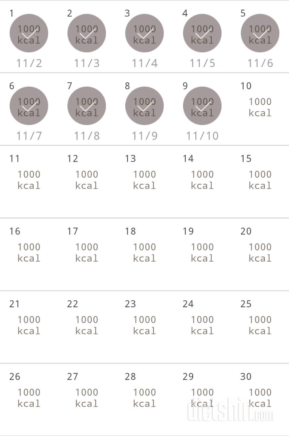 30일 1,000kcal 식단 39일차 성공!