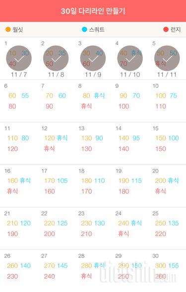 30일 다리라인 만들기 5일차 성공!