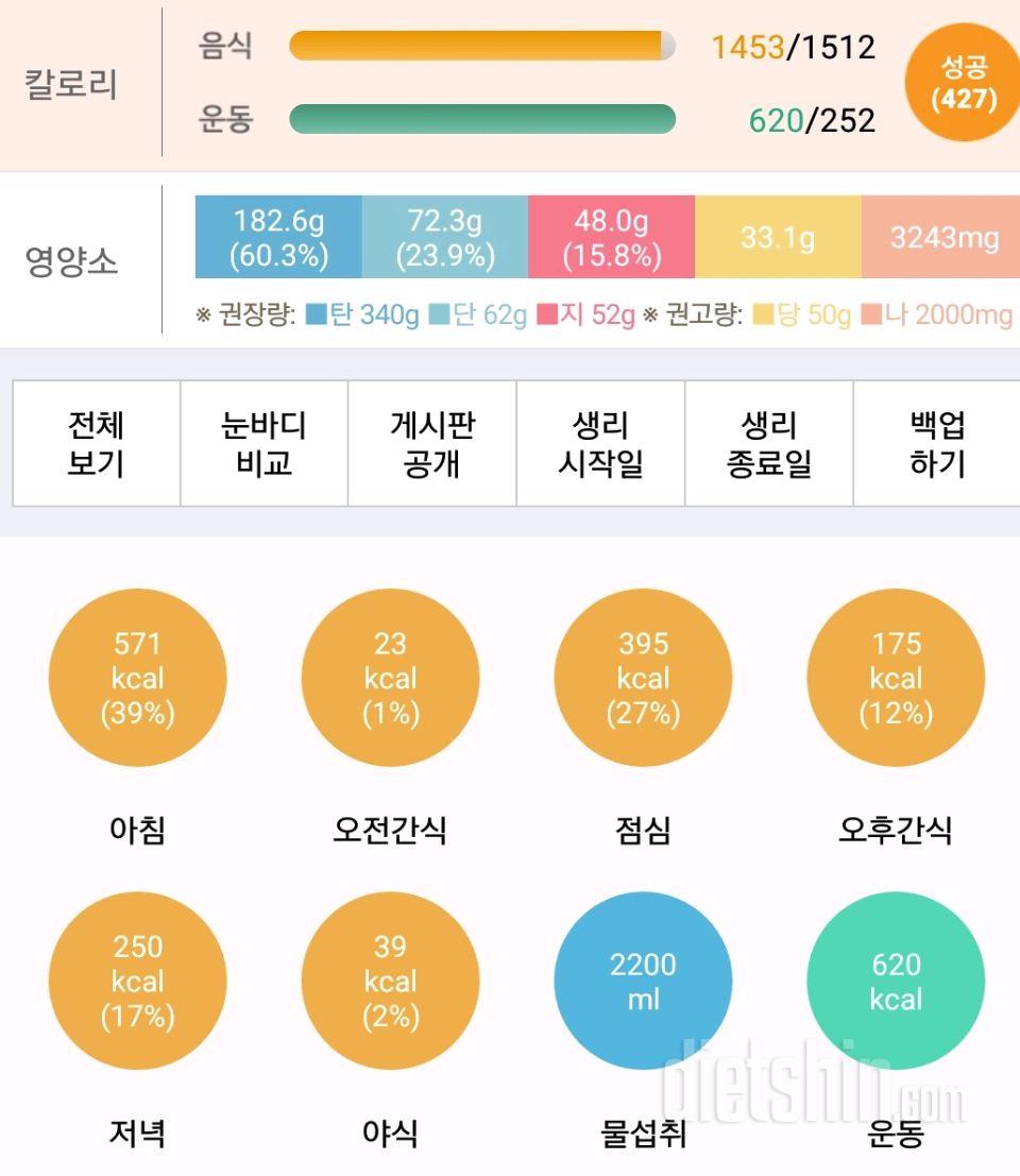 30일 하루 2L 물마시기 1일차 성공!