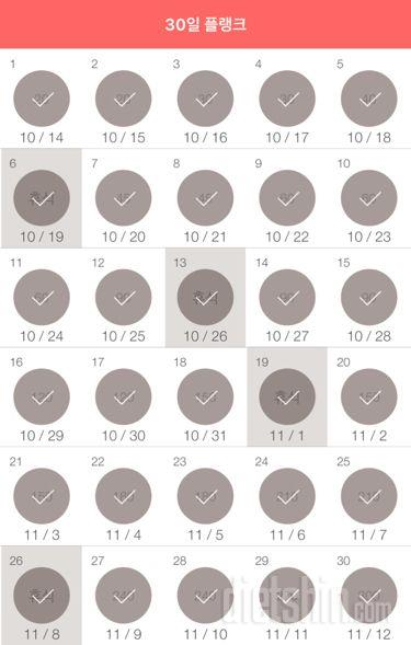 30일 플랭크 30일차 성공!