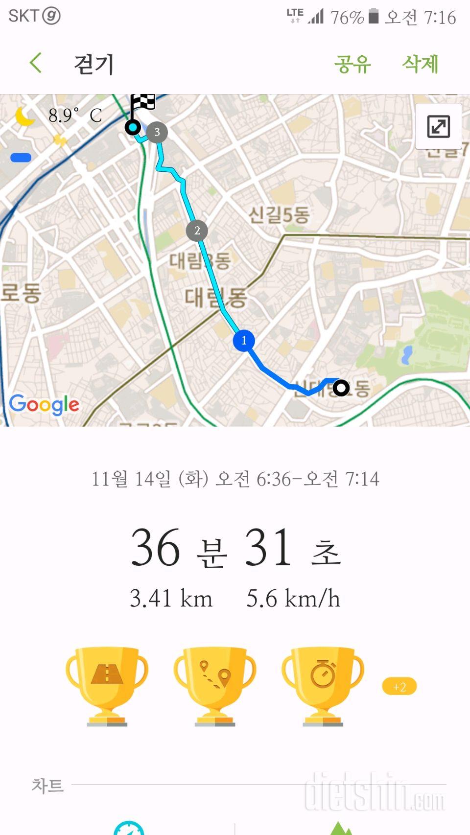 11.14 출근길 걷기🚶