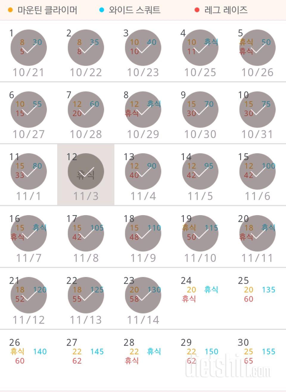 30일 체지방 줄이기 23일차 성공!