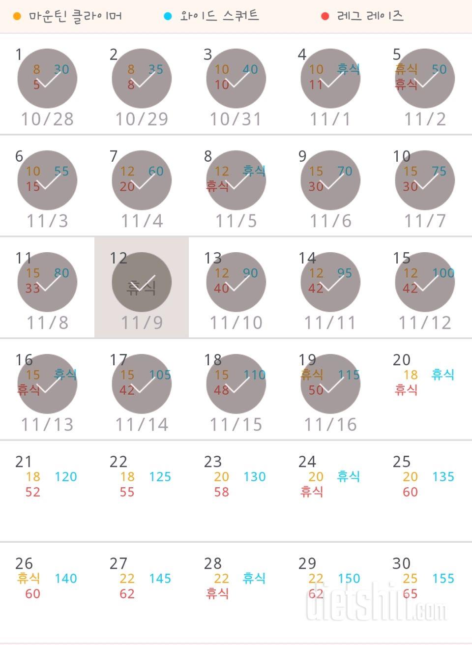 30일 체지방 줄이기 49일차 성공!