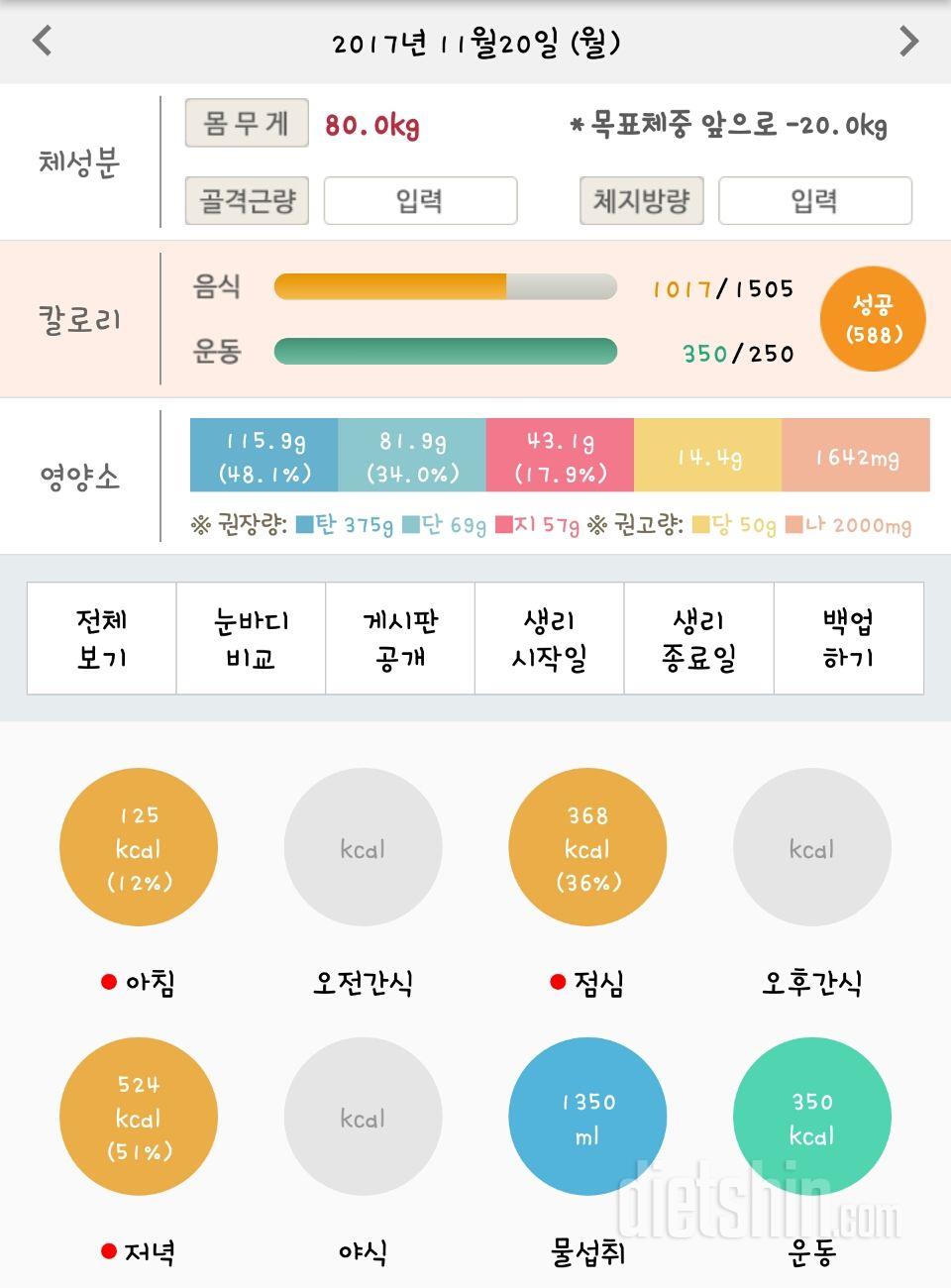 30일 1,000kcal 식단 41일차 성공!