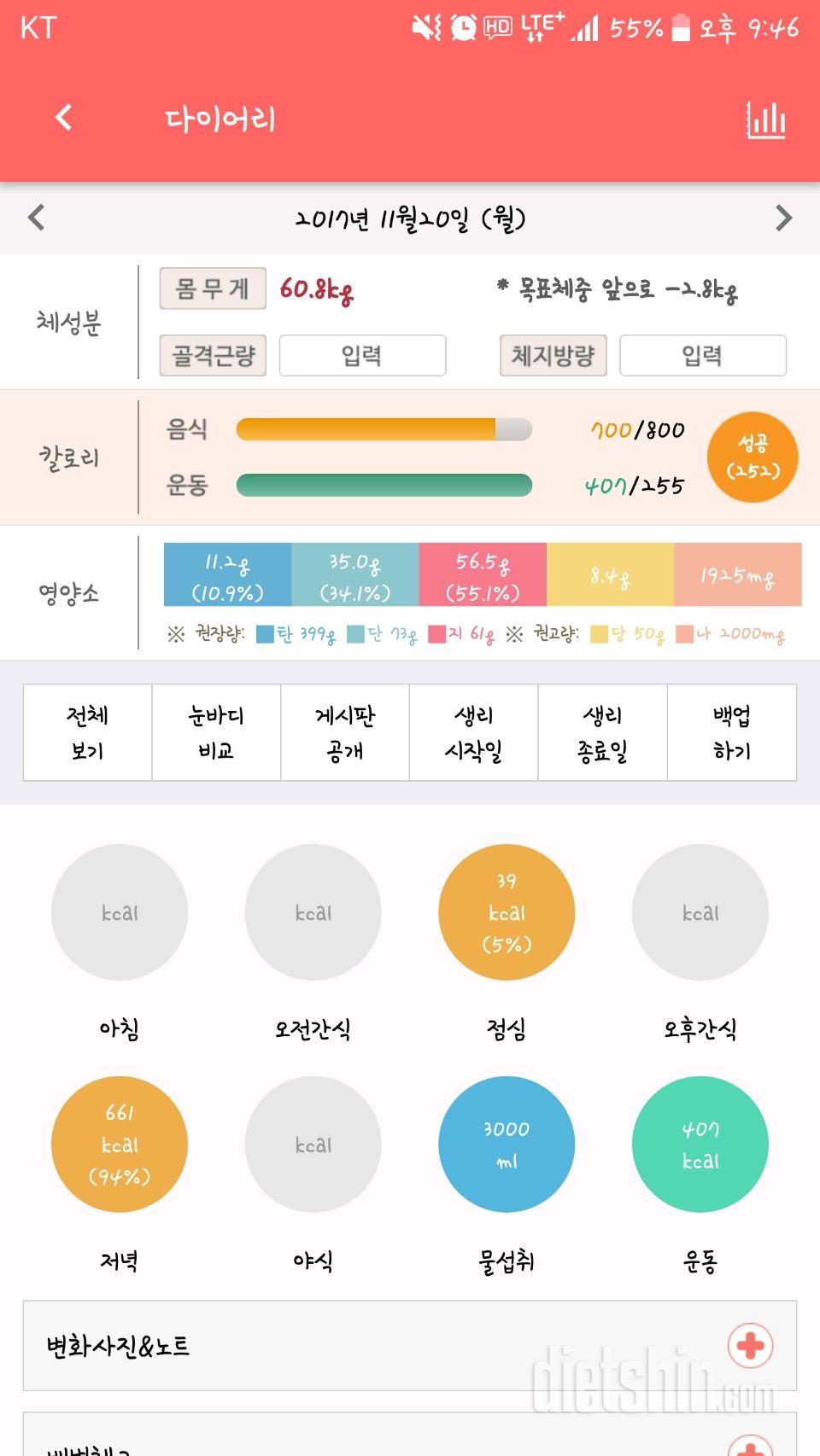 30일 야식끊기 7일차 성공!