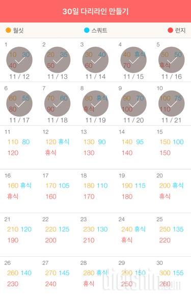 30일 다리라인 만들기 40일차 성공!