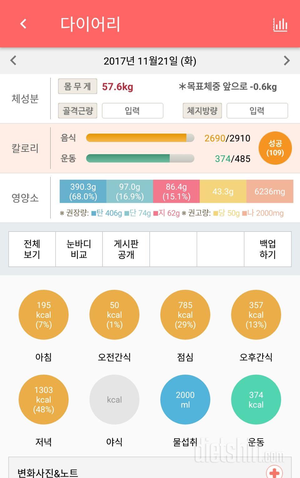 30일 하루 2L 물마시기 10일차 성공!