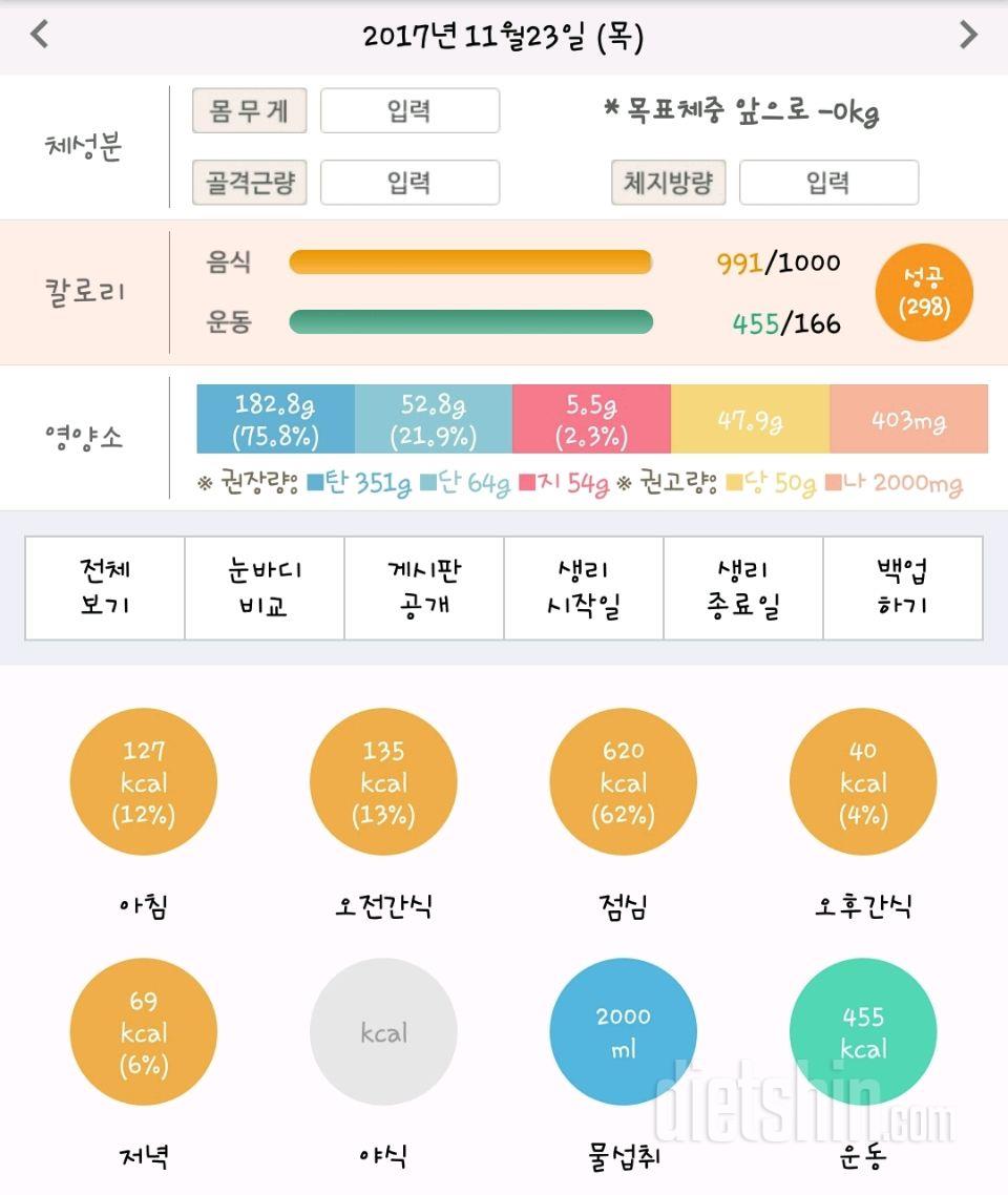 30일 하루 2L 물마시기 9일차 성공!