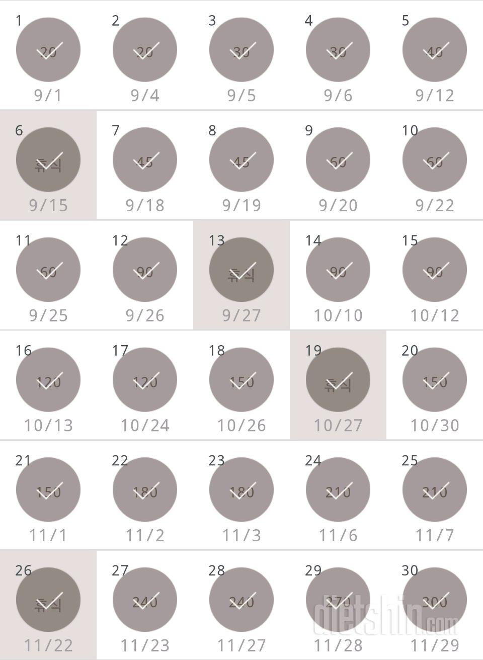 30일 플랭크 150일차 성공!