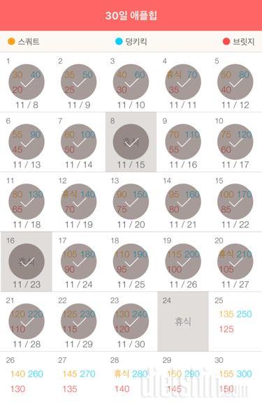 30일 애플힙 173일차 성공!