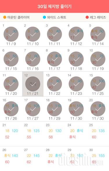 30일 체지방 줄이기 50일차 성공!