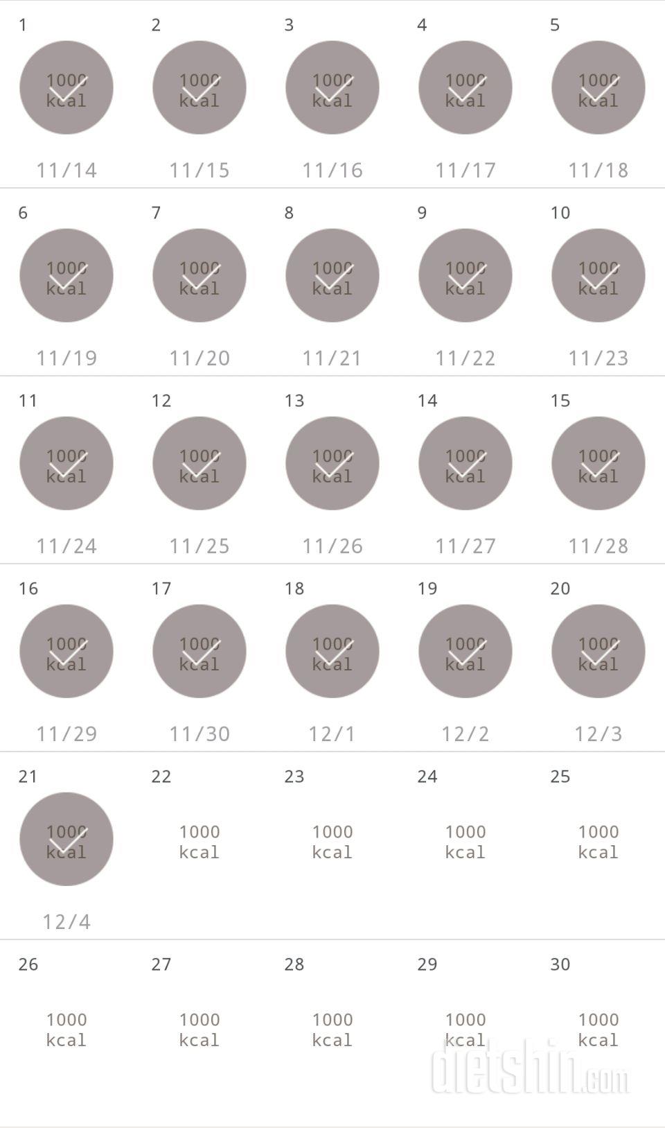 30일 1,000kcal 식단 81일차 성공!