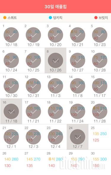 30일 애플힙 24일차 성공!