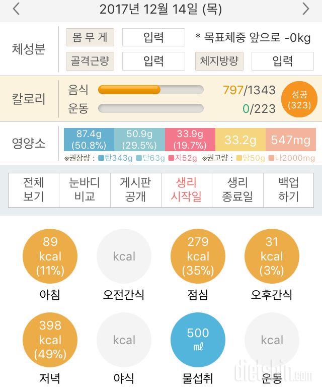 30일 1,000kcal 식단 15일차 성공!